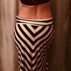 Black & White skirt.